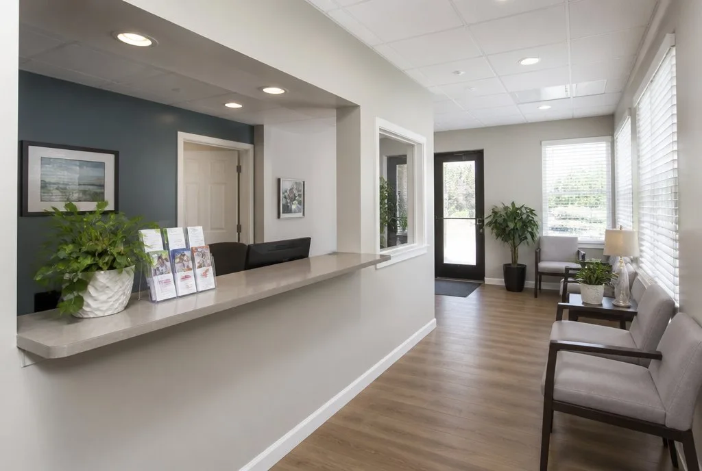 Reception of a home health office
